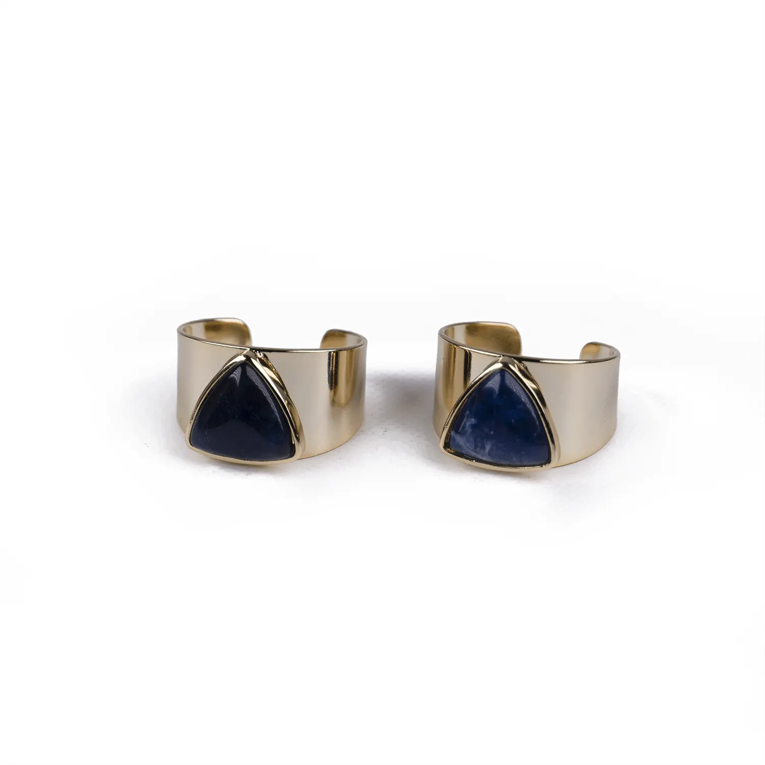 Anillo Cóctel de Lapislázuli Dorado