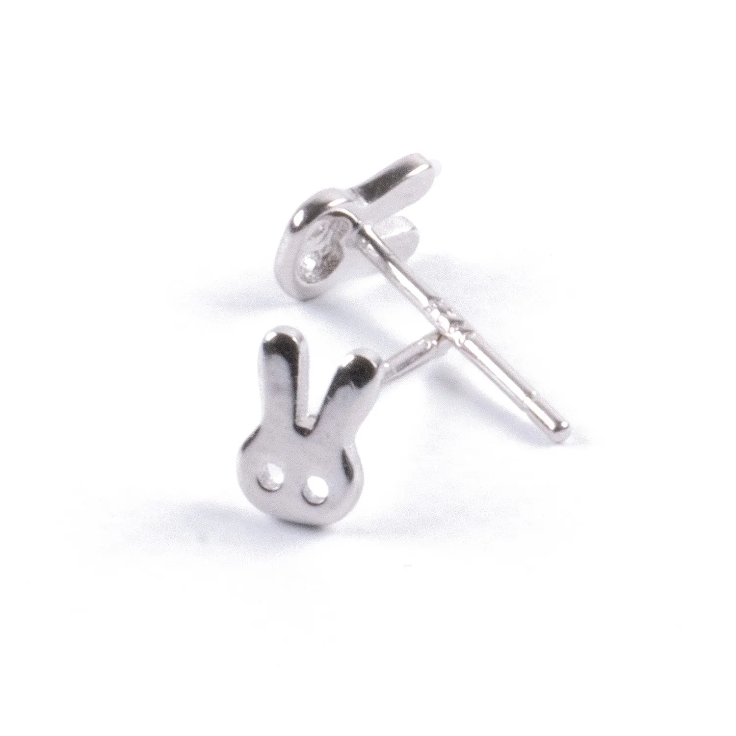 Aros Conejito Minimalista en Plata 925