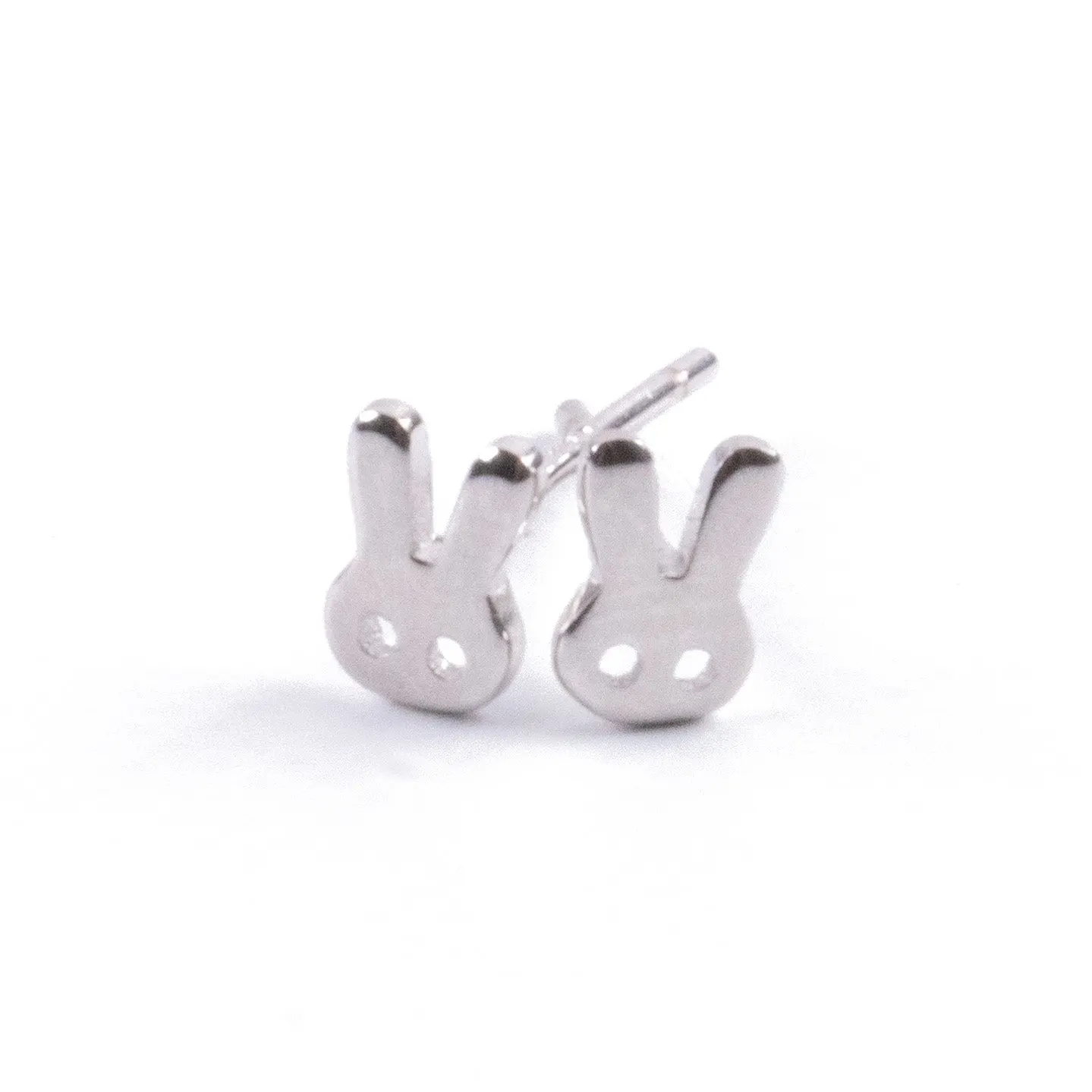 Aros Conejito Minimalista en Plata 925