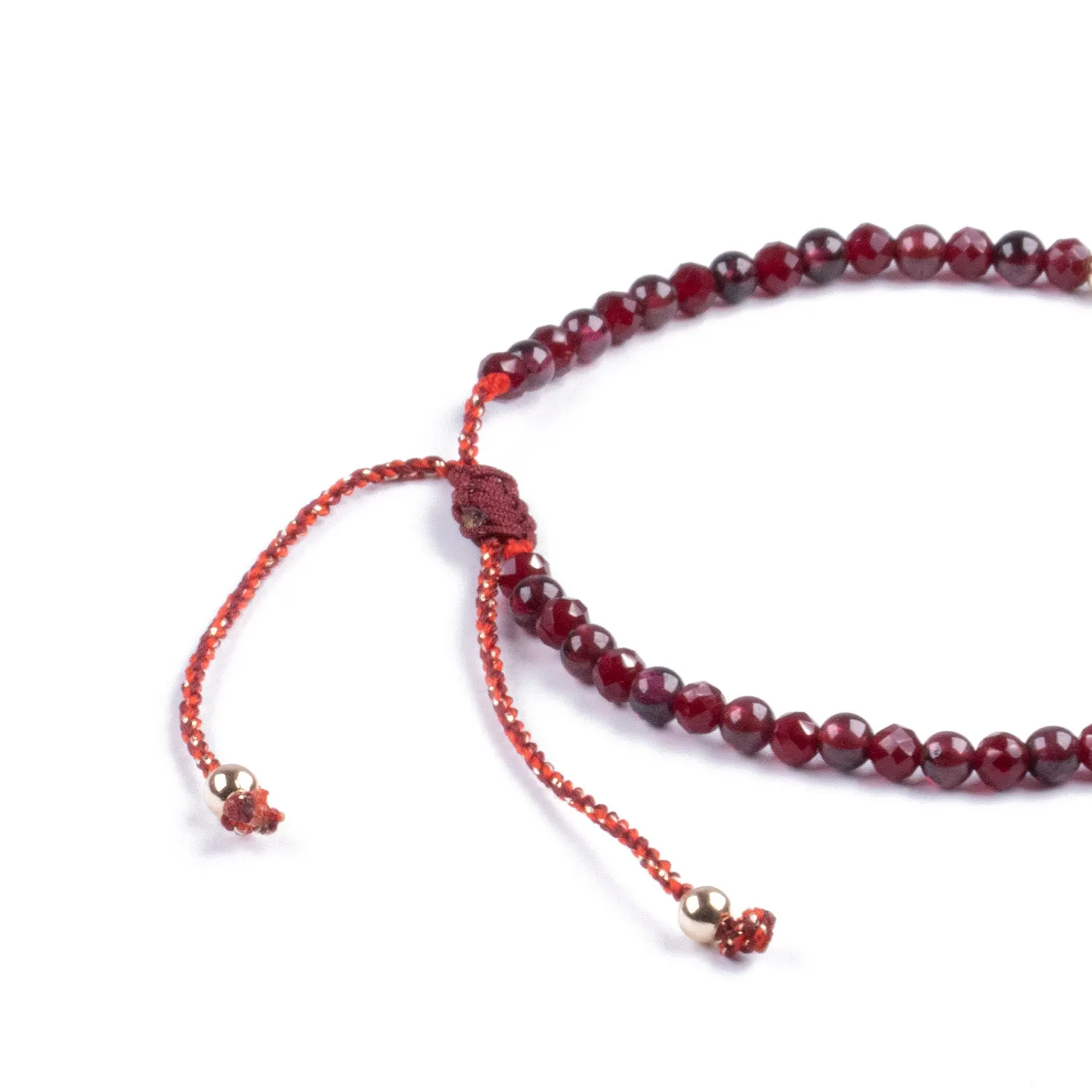 Pulsera Minimalista de Granate
