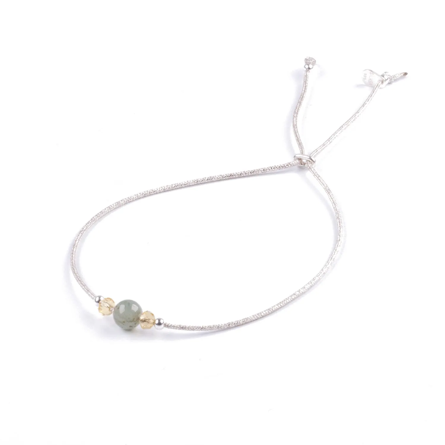 Pulsera Minimalista de Jade y Plata 925